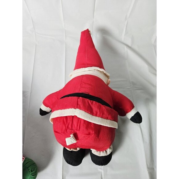 3 Vintage Christmas Santa Claus Puffalump Plush - Picture 12 of 13